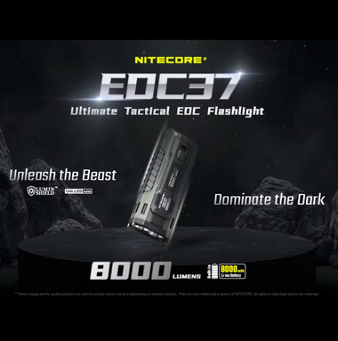 Nitecore EDC 37 – 8000 Lumen Rechargeable Flashlight