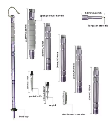 Tactical Survival Walking Stick – Multi-Tool Staff with Harpoon, Knife, Compass & Flint